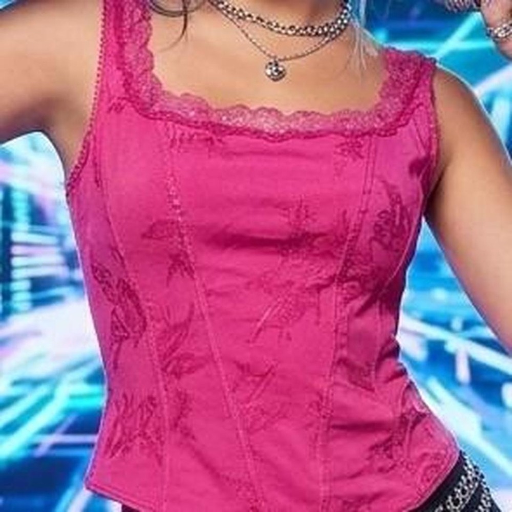 Vintage Pink Y2K Cami Top